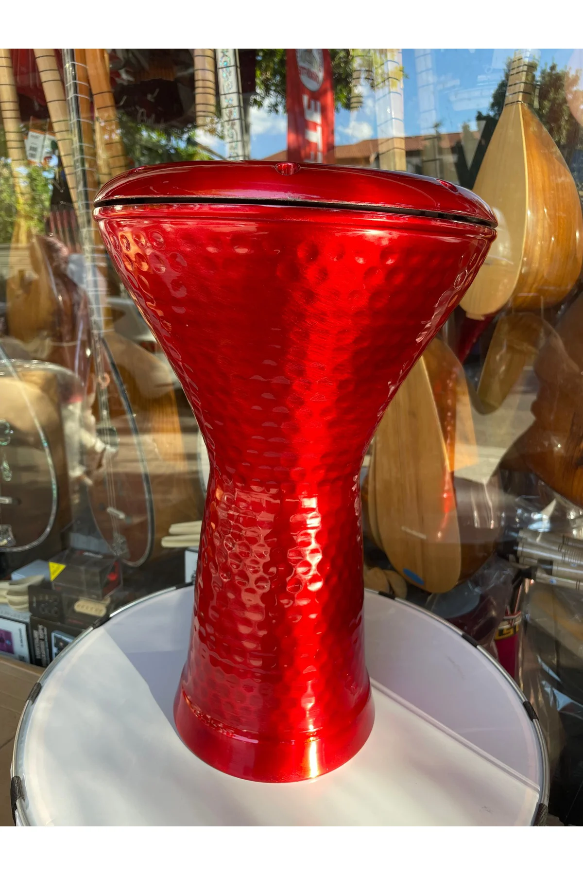 Profesyonel Döküm Darbuka Büyük Boy Mısır Çömlek Darbuka Parlak K