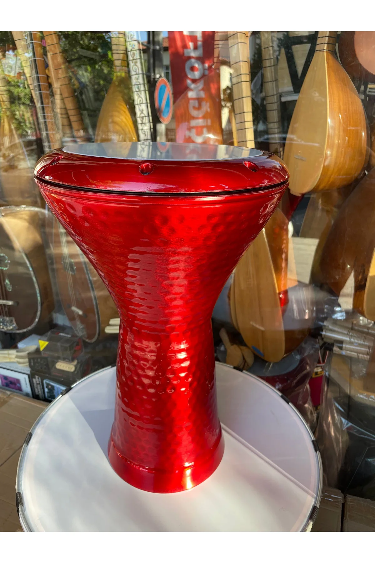 Profesyonel Döküm Darbuka Büyük Boy Mısır Çömlek Darbuka Parlak K
