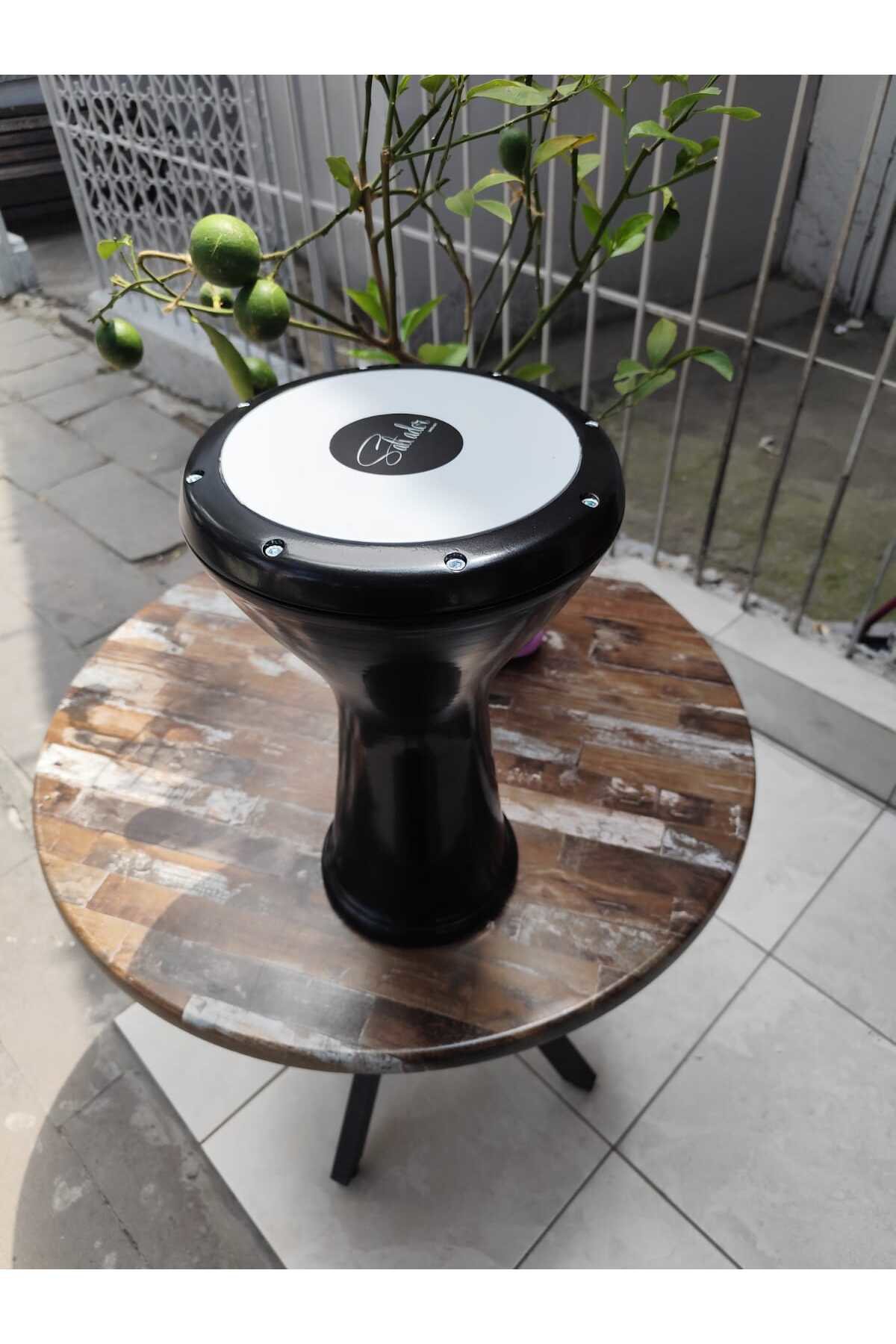 Salvador Profesyonel Döküm Darbuka Büyük Boy Misir Çömlek Darbuka Parlak S