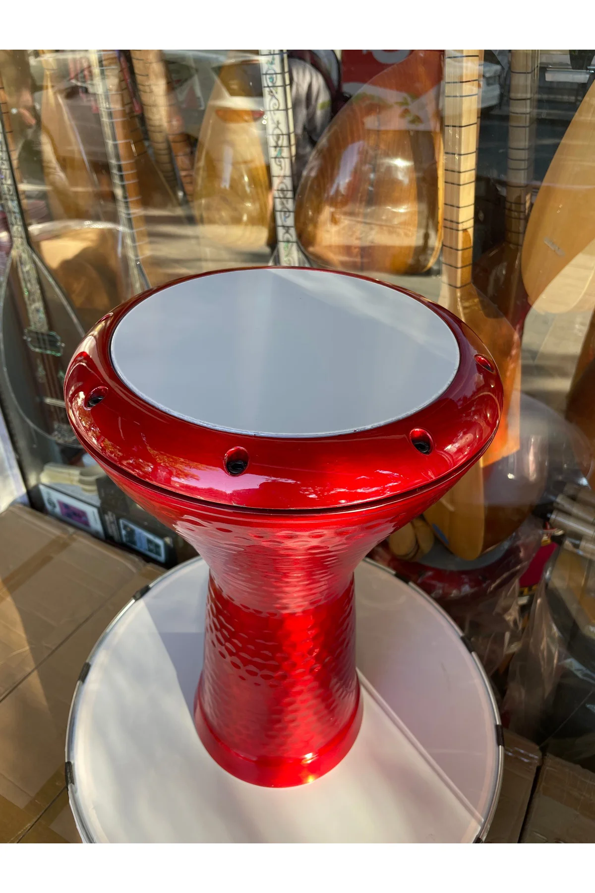 Profesyonel Döküm Darbuka Büyük Boy Mısır Çömlek Darbuka Parlak K
