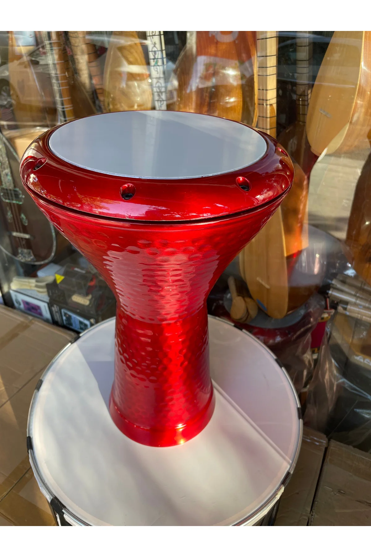 Profesyonel Döküm Darbuka Büyük Boy Mısır Çömlek Darbuka Parlak K