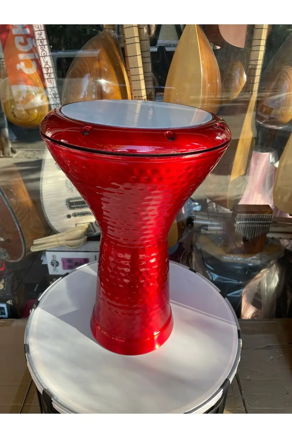 Profesyonel Döküm Darbuka Büyük Boy Mısır Çömlek Darbuka Parlak K