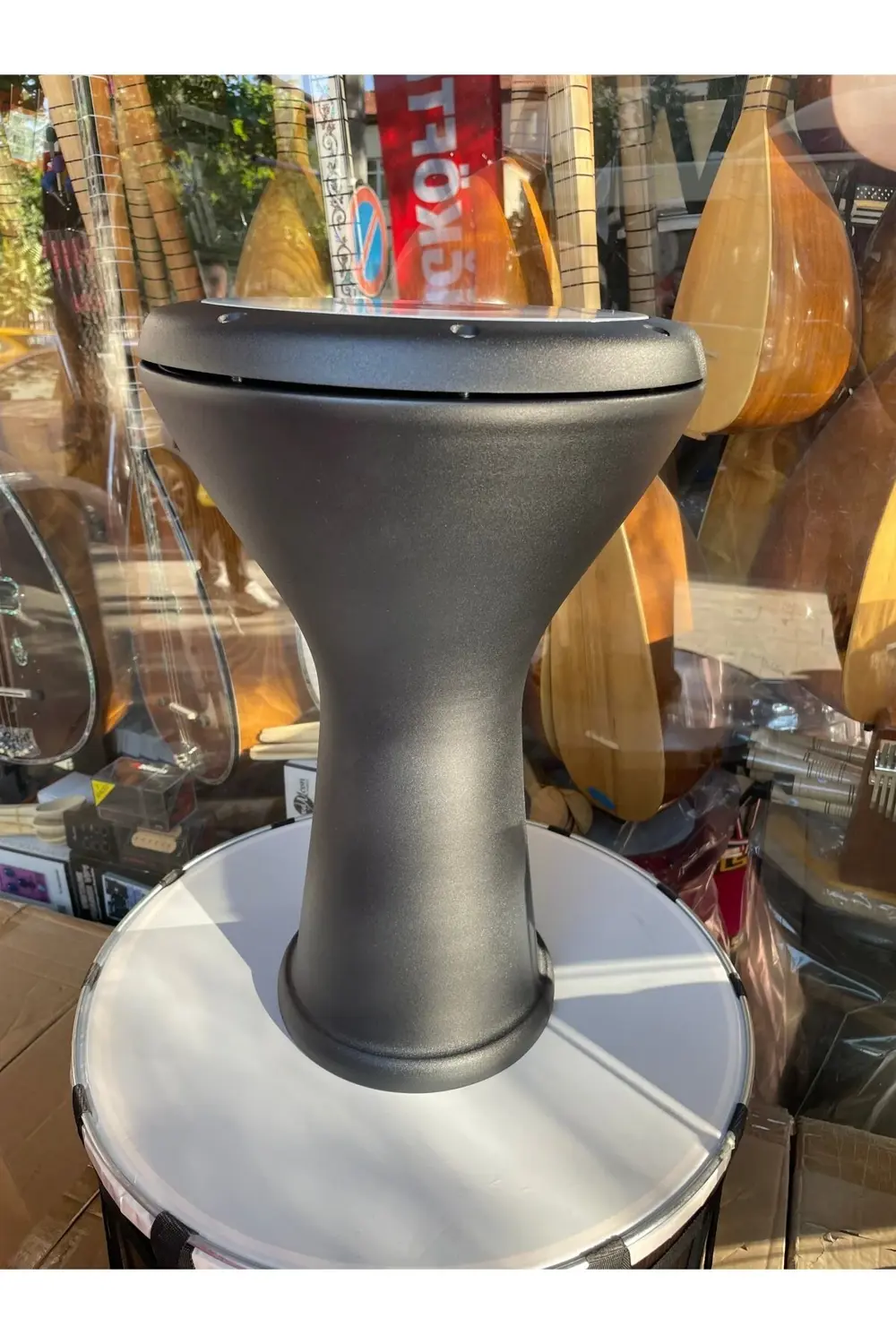 Profesyonel Döküm Darbuka Büyük Boy Mısır Çömlek Darbuka Mat Siya