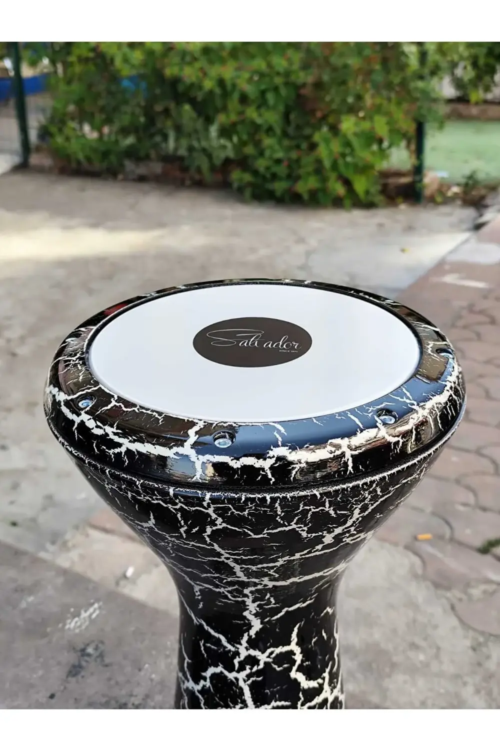 Profesyonel Döküm Darbuka Büyük Boy Mısır Çömlek Darbuka Beyaz Kı