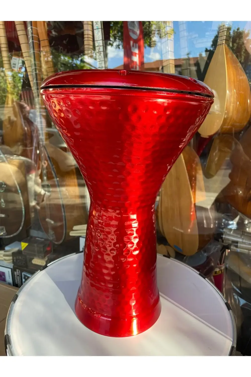 Profesyonel Döküm Darbuka Büyük Boy Mısır Çömlek Darbuka Parlak K