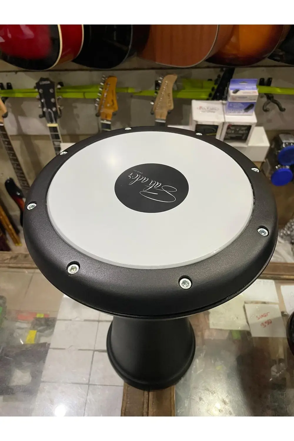 Profesyonel Döküm Darbuka Büyük Boy Mısır Çömlek Darbuka Mat Siya