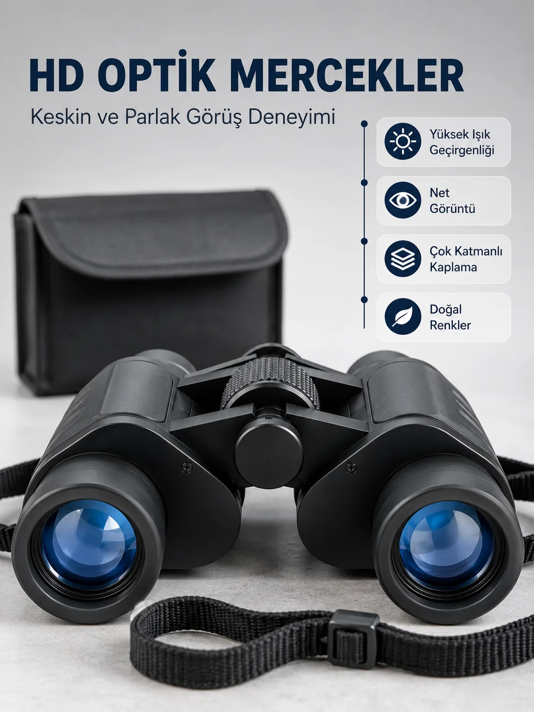 Profesyonel El Dürbünü 20x Yakınlaştırma Doğa Gözlem ve Seyahat İçin İdeal