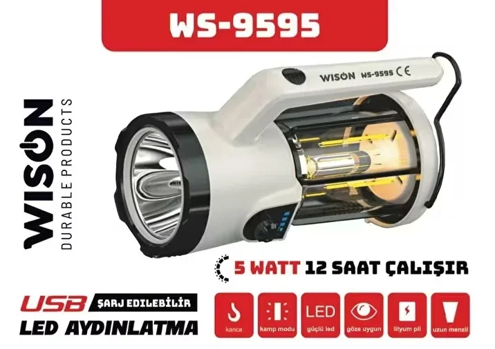 Profesyonel El Feneri &amp;amp; Kamp Lambası | 5w Bx40 Fiyatı, Yorumları ve Özellikleri