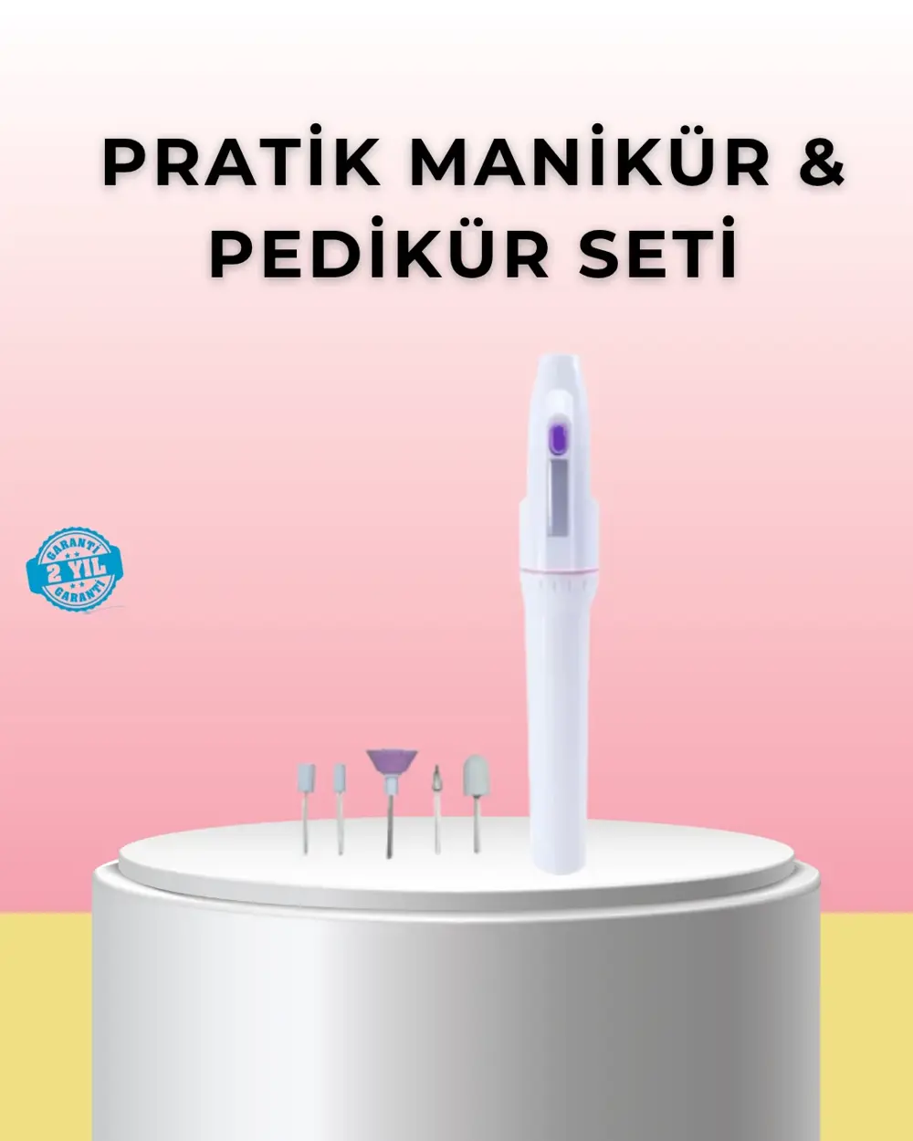 Profesyonel Elektrikli Tırnak Bakım Matkap Seti – Düşük Gürültü v