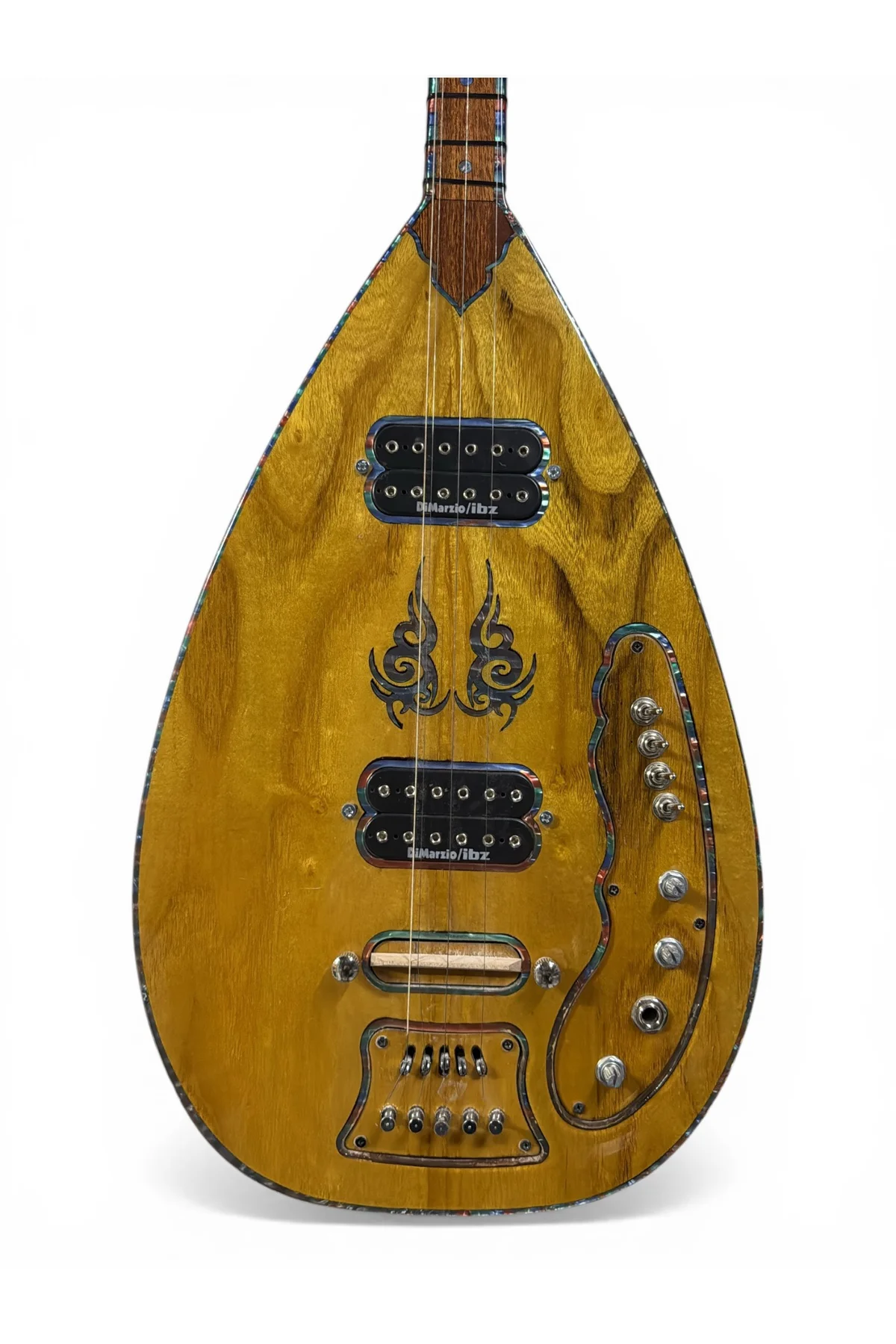 Profesyonel Elektro Bağlama, Dut Ağacı, Dimarzio Manyetik, Asansör Eşik, Çerçeveli