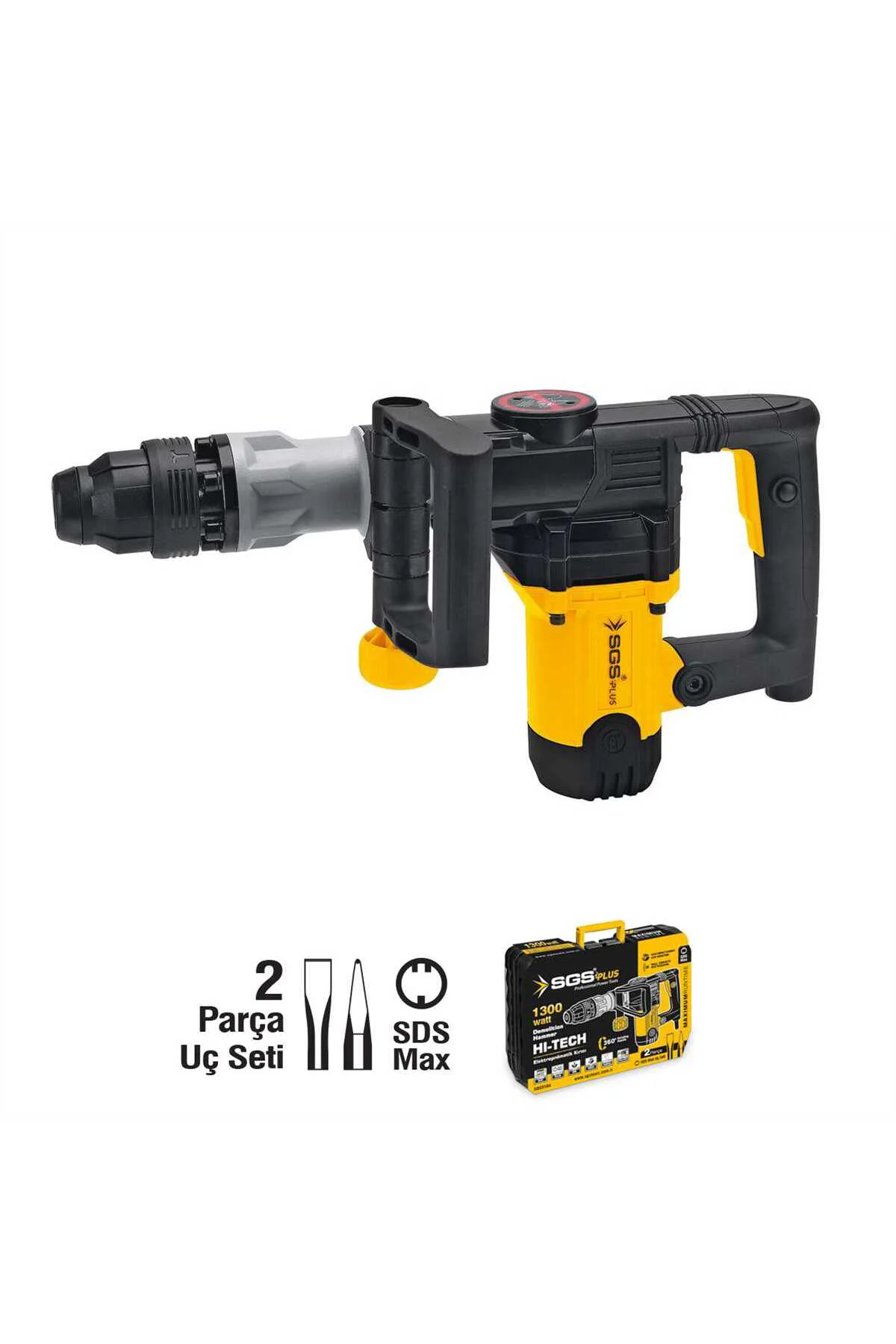 PROFESYONEL ELEKTROPNOMATİK KIRICI SDS MAX 1300 WATT 23 JOULES 7 