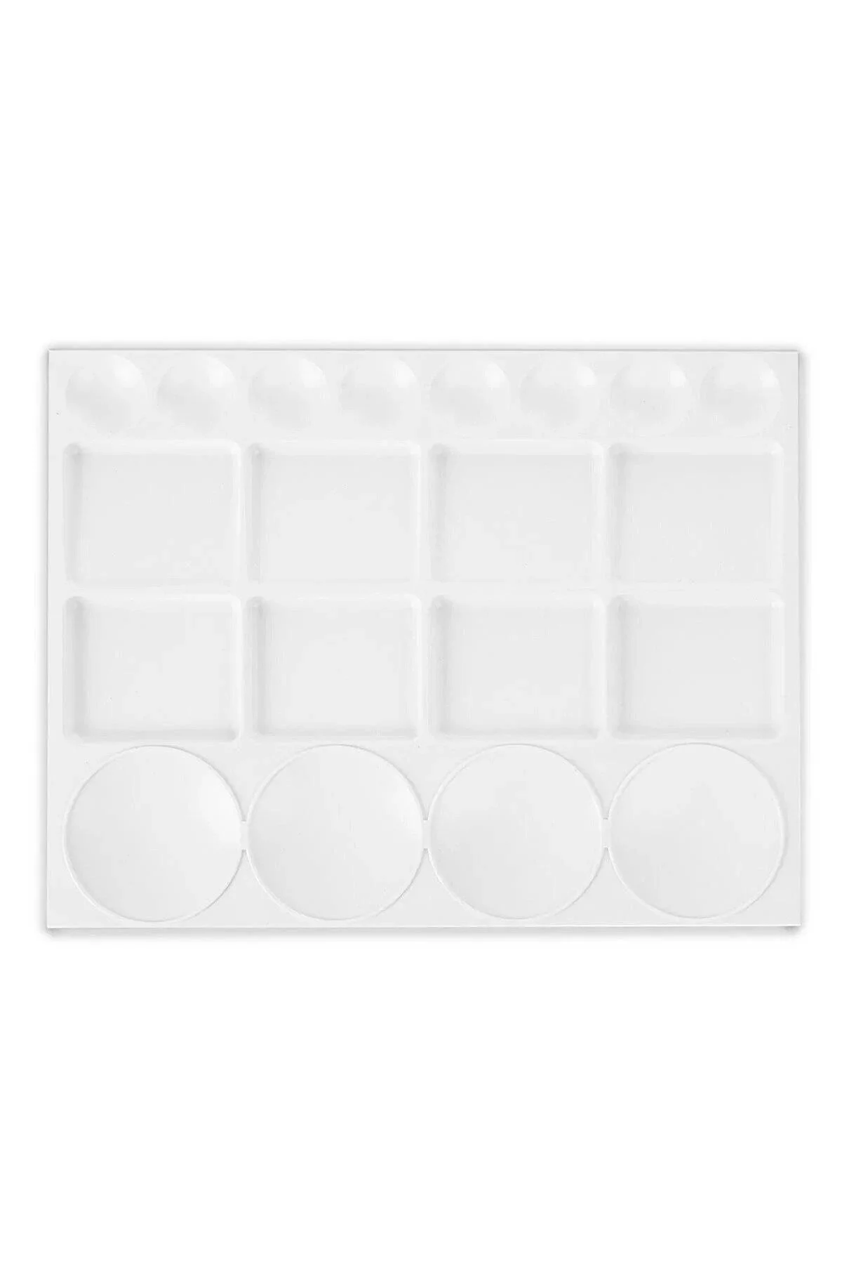 PROFESYONEL GODELİ DİKDÖRTGEN RESİM PALETİ BEYAZ 25 X 33 CM.