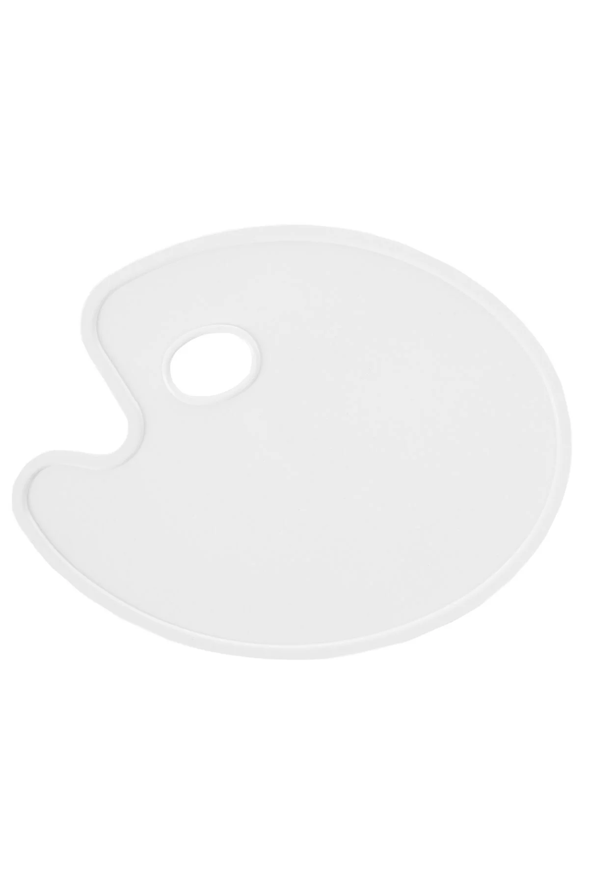 PROFESYONEL GODESİZ OVAL RESİM PALETİ BEYAZ 20 X 30 CM.