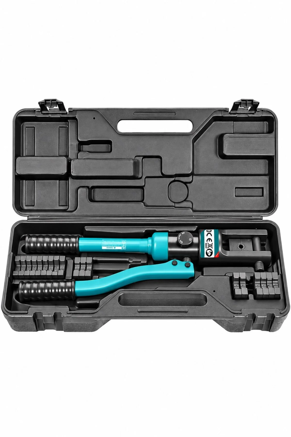 Profesyonel Hidrolik Kablo Pabuç Sıkma Pensesi – 70 kN, 16–240 mm², Full Kalıp Takımı Dahil - Görsel 5