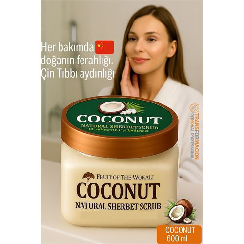 Profesyonel Hindistan Cevizi Doğal Peeling - Tüm Vücut Scrub 600