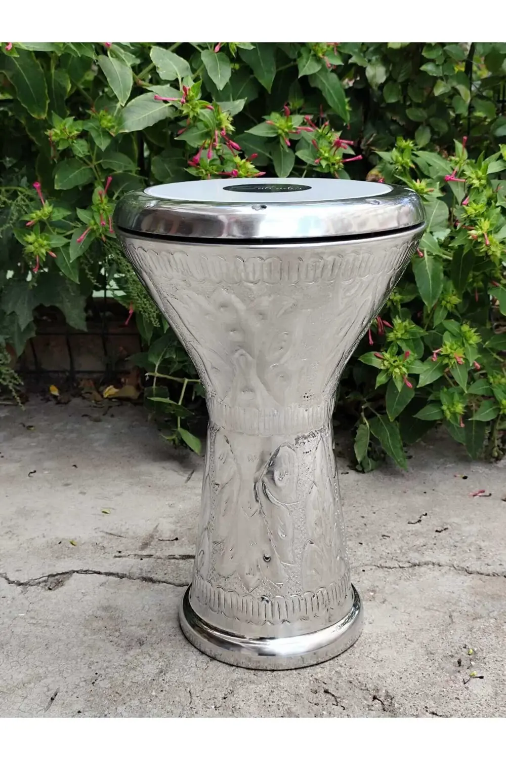 Profesyonel Işlemeli Desenli Döküm Darbuka Mısır Çömlek Darbuka -