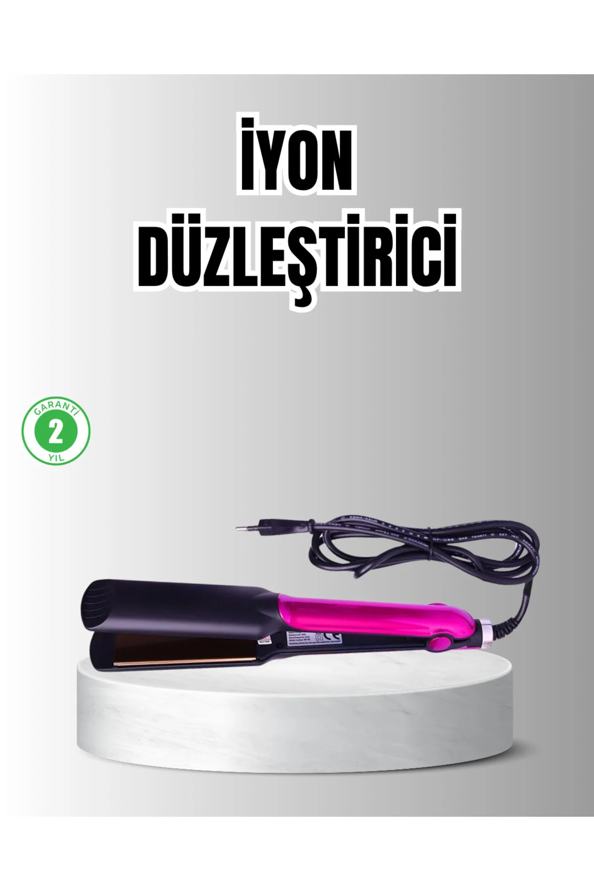 Profesyonel İyon Teknolojili Saç Düzleştirici – 220°C Hızlı Isınm
