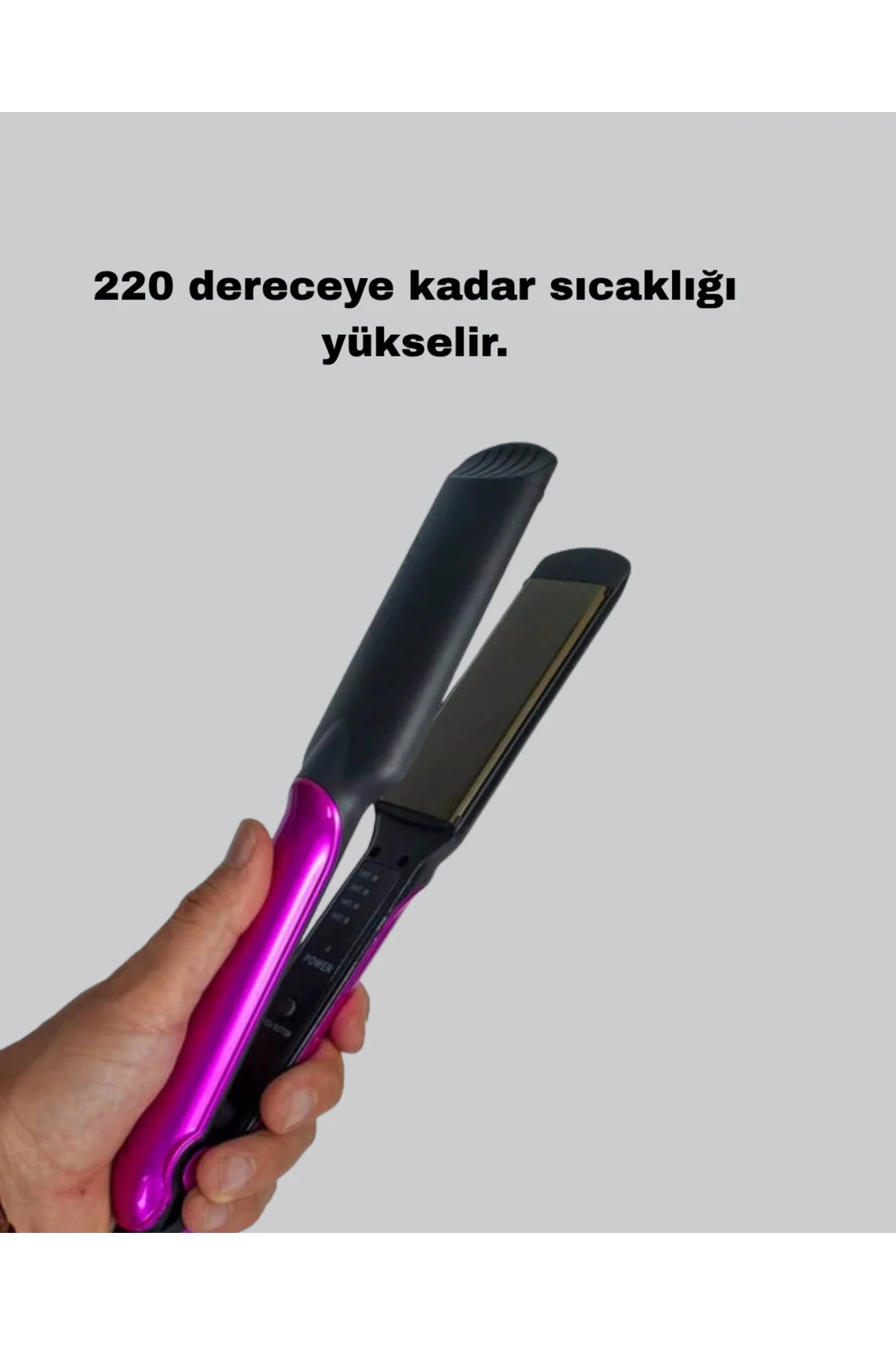 Profesyonel İyon Teknolojili Saç Düzleştirici – 220°C Hızlı Isınm