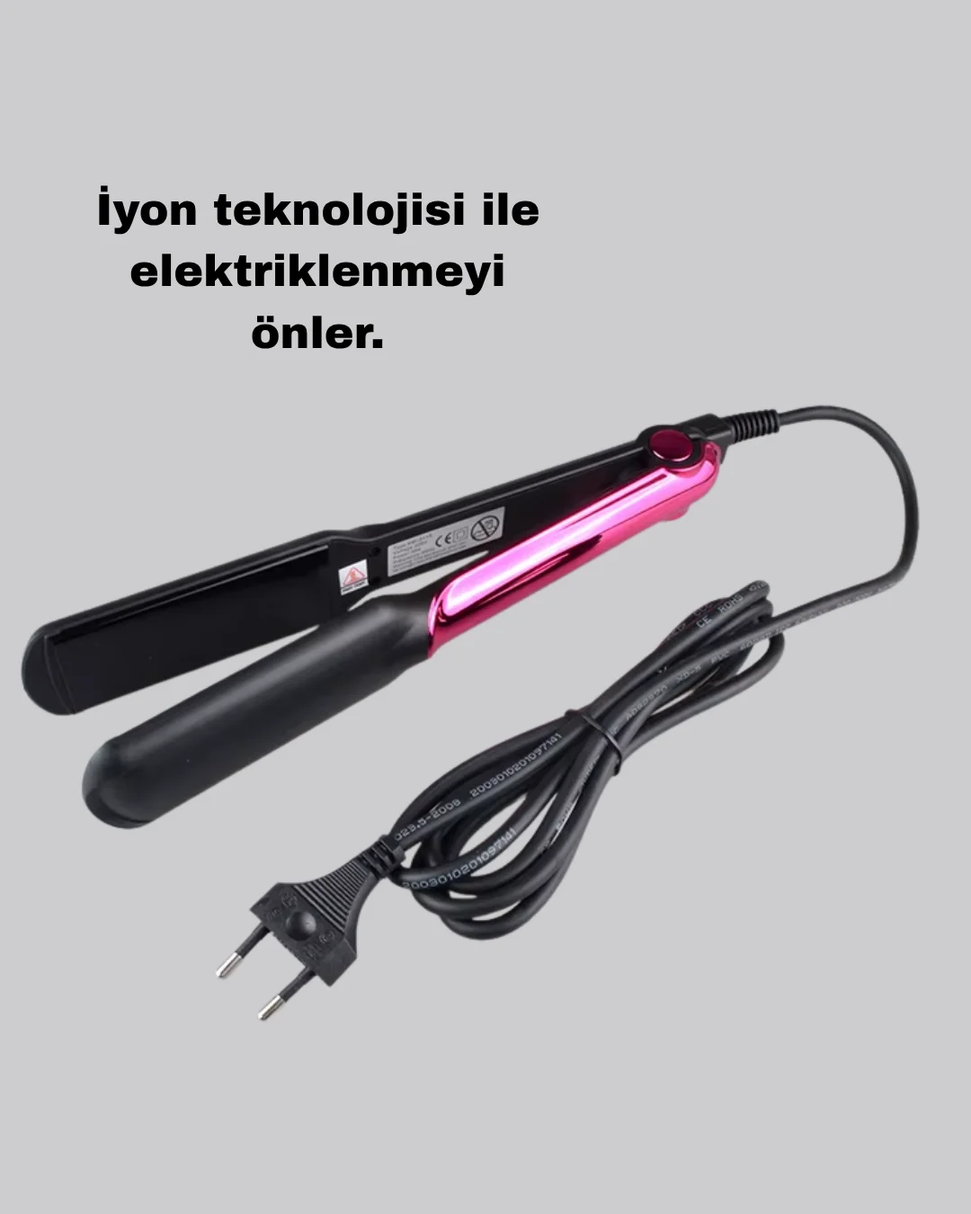 Profesyonel İyon Teknolojili Saç Düzleştirici – 220°C Hızlı Isınm