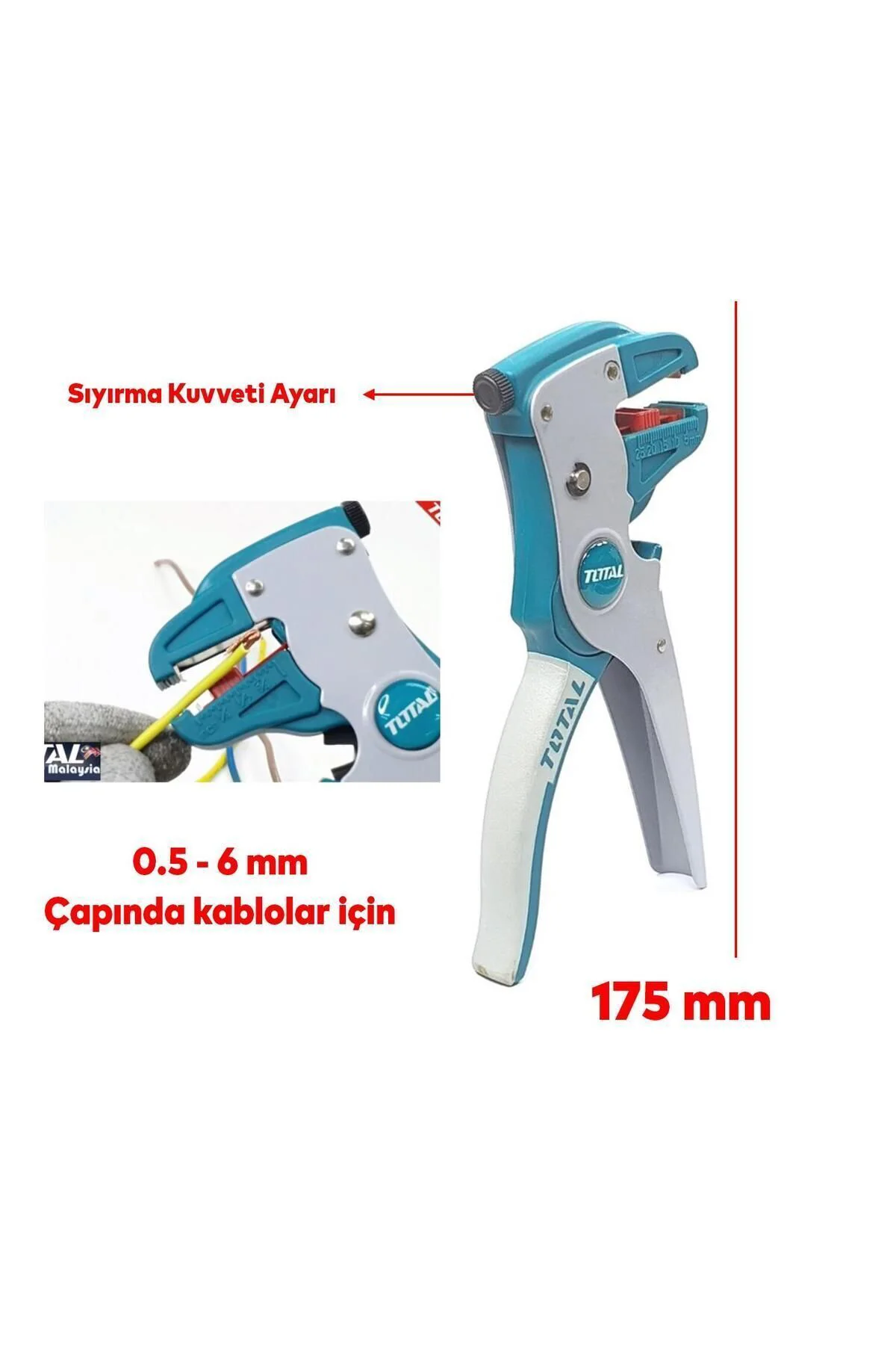 Profesyonel Kablo Sıyırma Pensesi 0.5-6 Mm Bilgisayarcı Network Elektrik Bağlantı Kesici Soyucu