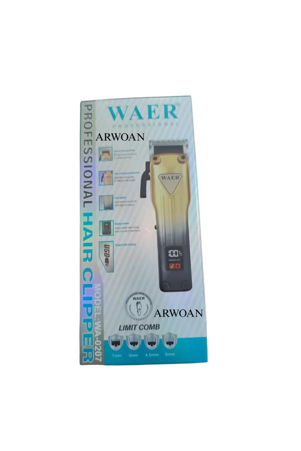 Profesyonel Kablosuz Saç Kesme Makinesi - Seramik Titanyum Bıçak