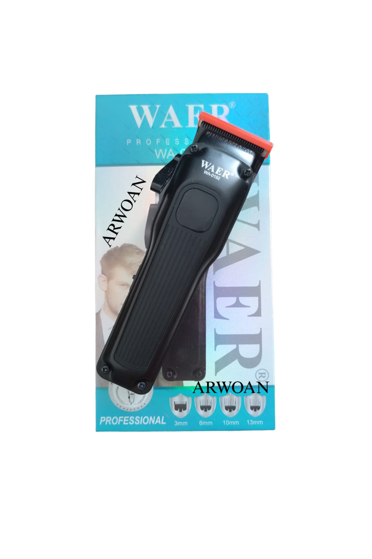 Arwoan Profesyonel Kablosuz Saç Traş Makinesi - Led Ekran, 6500 Rpm Hız,