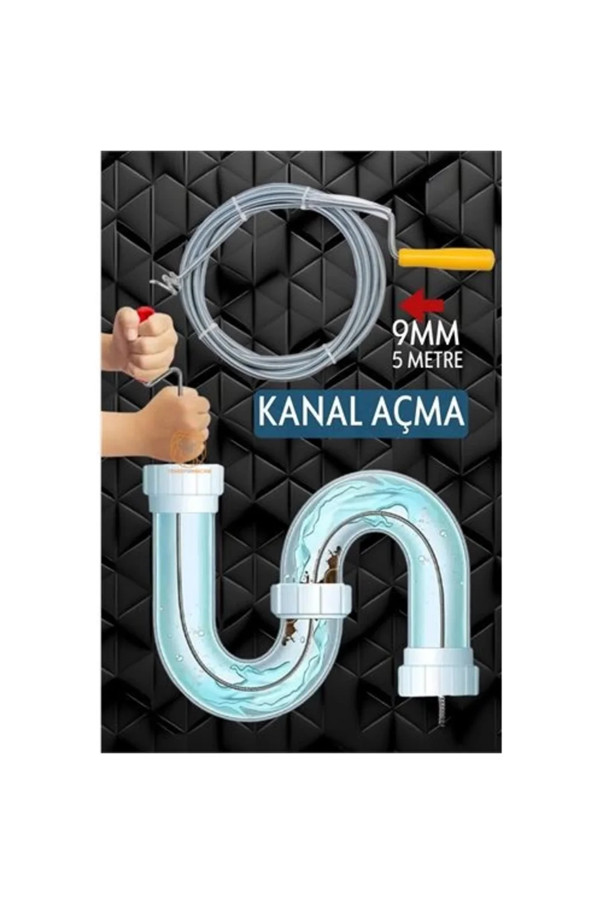 Profesyonel Kanal Açma Sprali Kanal Gider Tıkanık Açıcı 5 Mt Profesyonel Kanal Açma Sprali Kanal Gider Tıkanık Açıcı 5 Mt