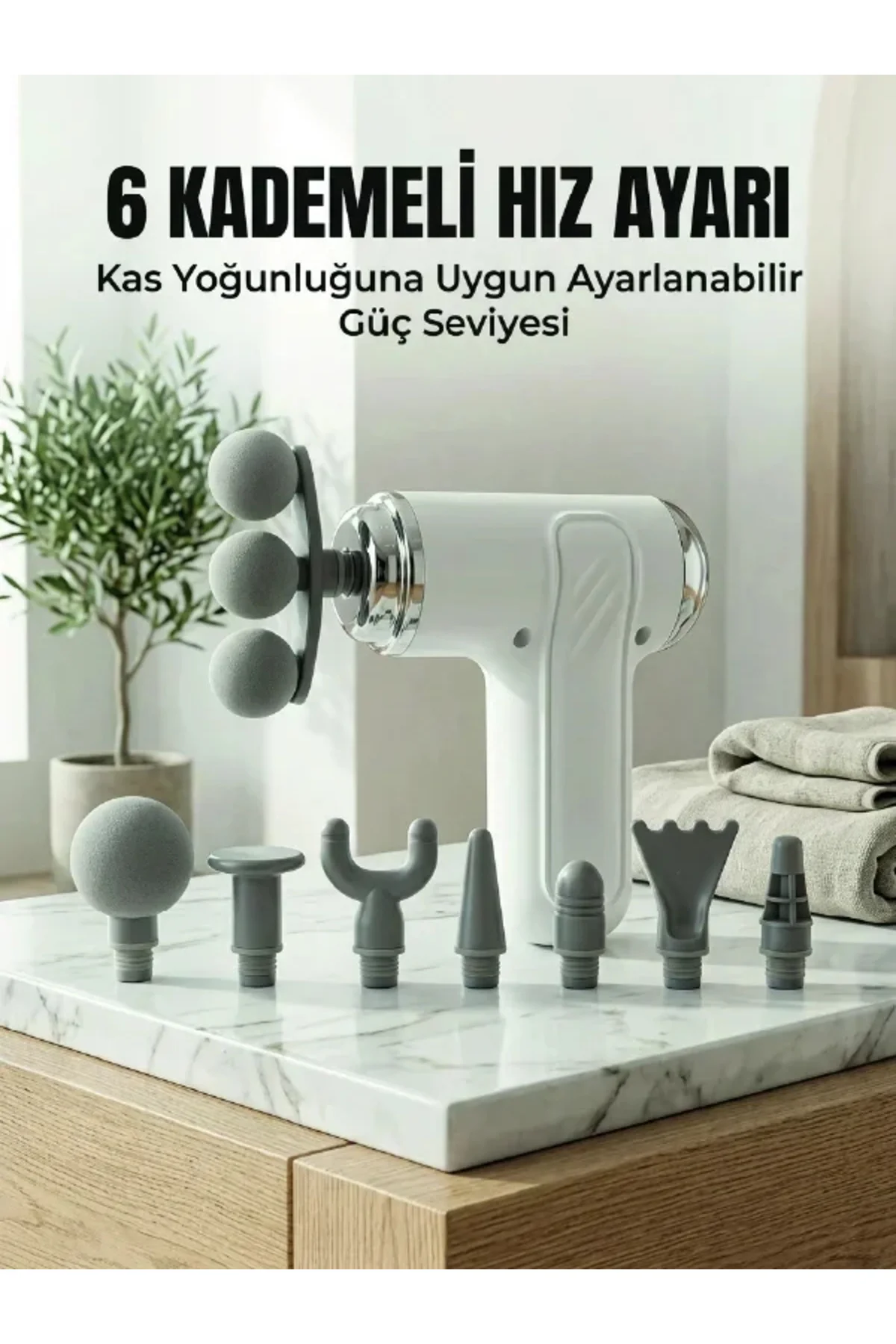 Profesyonel Kas Gevşetici Masaj Tabancası 8 Değiştirilebilir Başlıklı Kablosuz Masaj Cihazı Profesyonel Kas Gevşetici Masaj Tabancası 8 Değiştirilebilir Başlıklı Kablosuz Masaj Cihazı