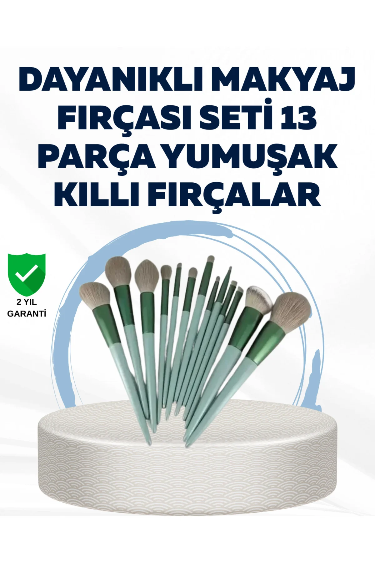 Profesyonel Kullanıma Uygun 13 Parça Makyaj Fırçası Takımı Fiber 