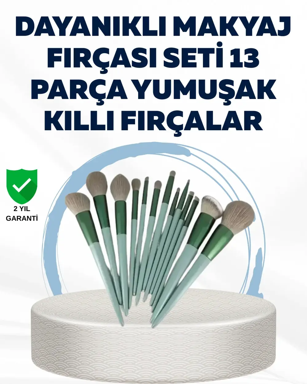 Profesyonel Kullanıma Uygun 13 Parça Makyaj Fırçası Takımı Fiber