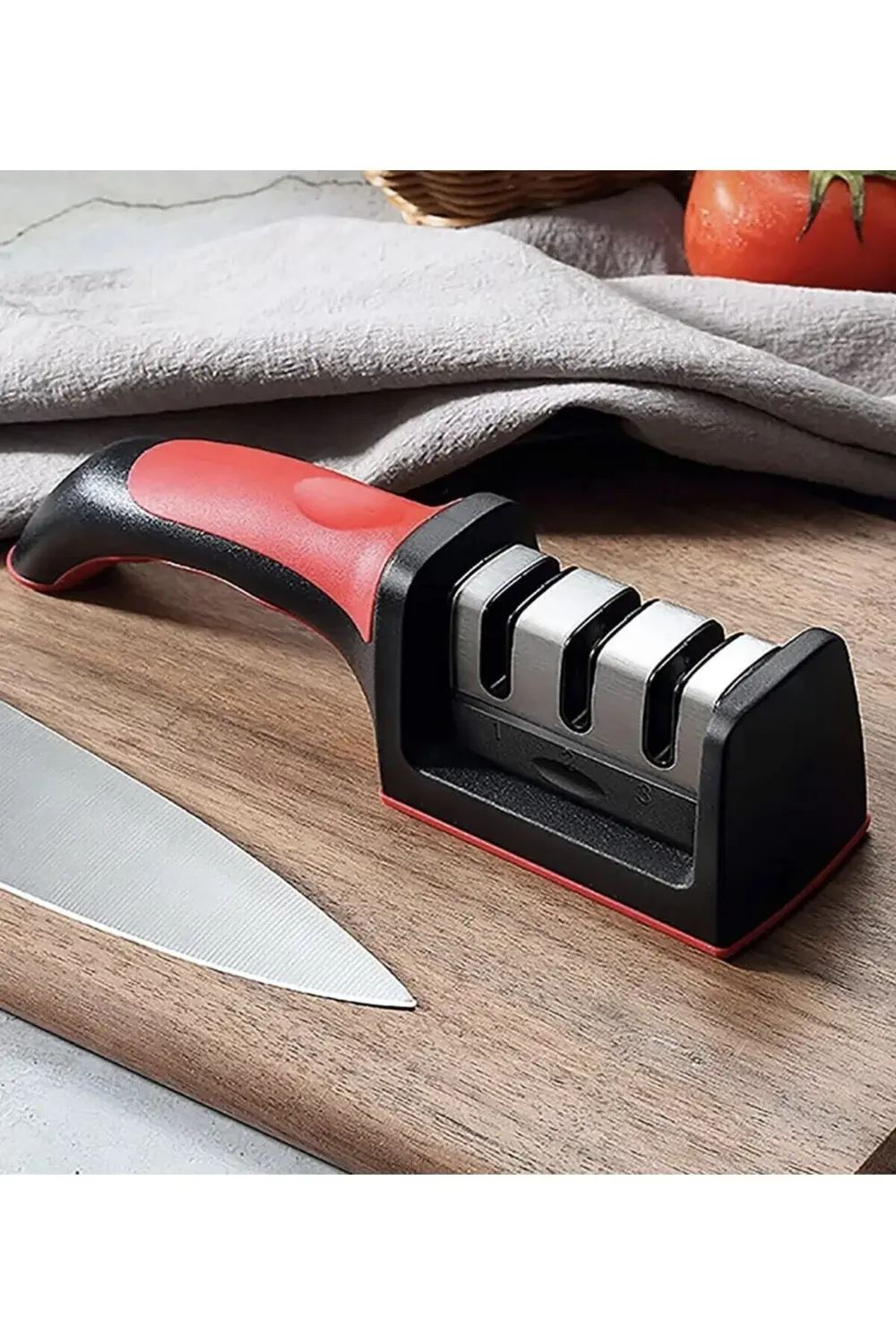 Profesyonel Kurban Bıçak Bileme Aleti 3 Açılı Elmas Uçlu Satır Bı