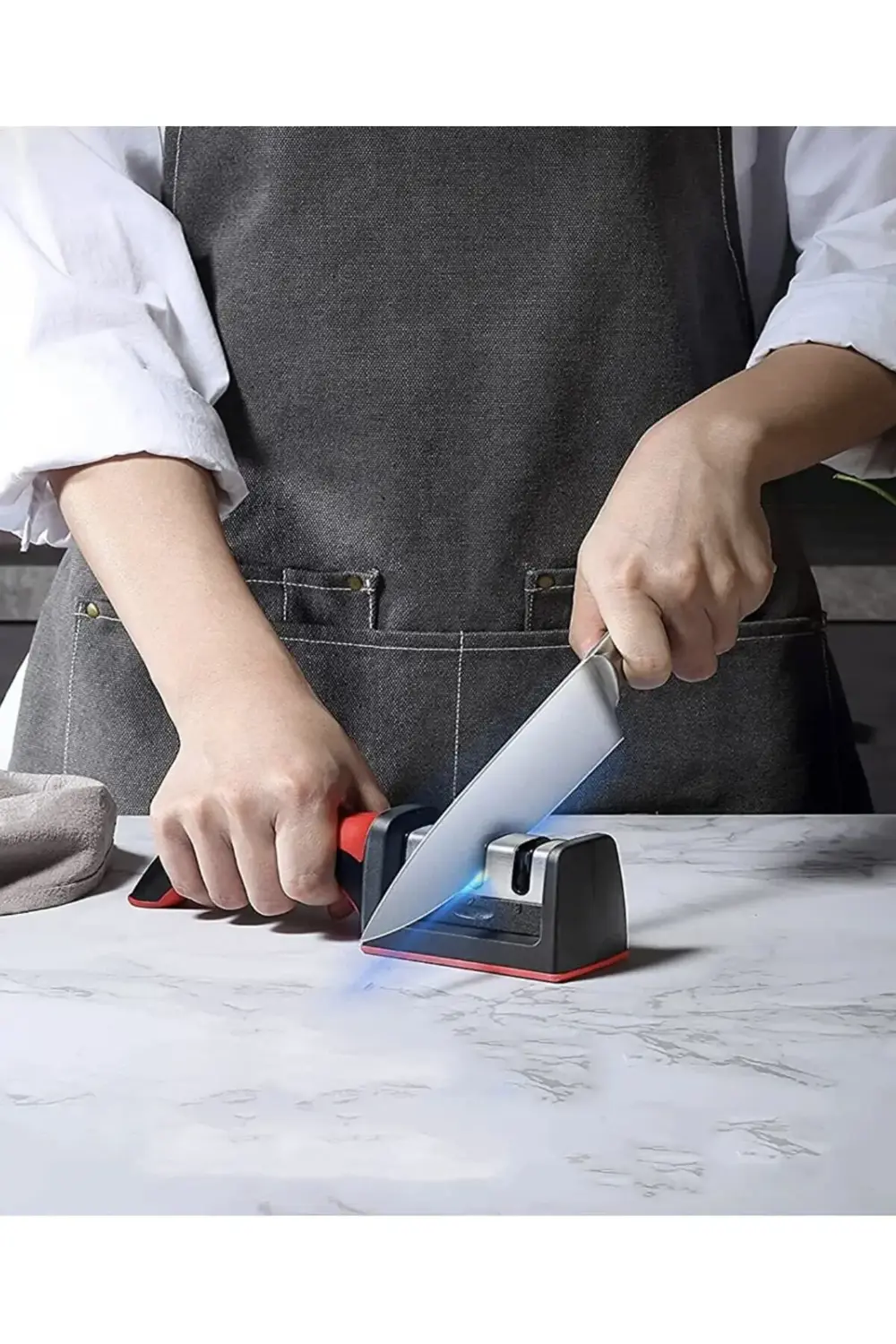 Profesyonel Kurban Bıçak Bileme Aleti 3 Açılı Elmas Uçlu Satır Bı