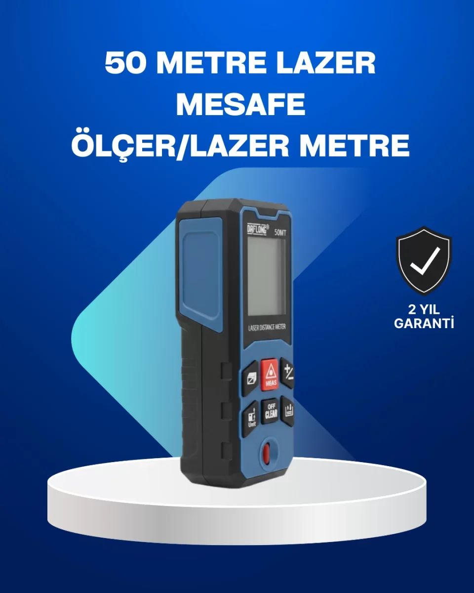 Profesyonel Lazer Metre Hassas Ölçüm ve Dijital Ekran - Lisinya
