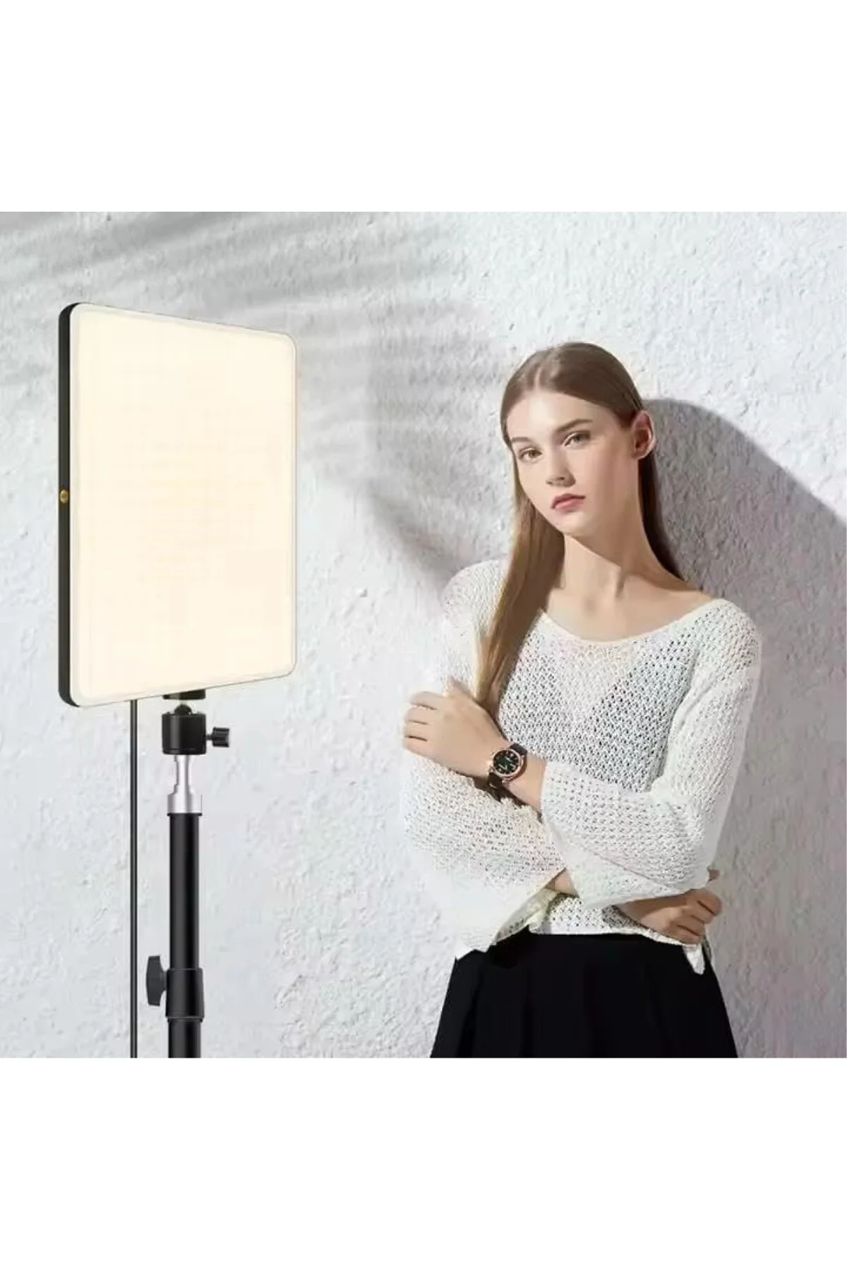 Profesyonel LED Fotoğraf Video Çekim Işığı, 10 inç Ring Light, 2.1 m Ayarlanabilir