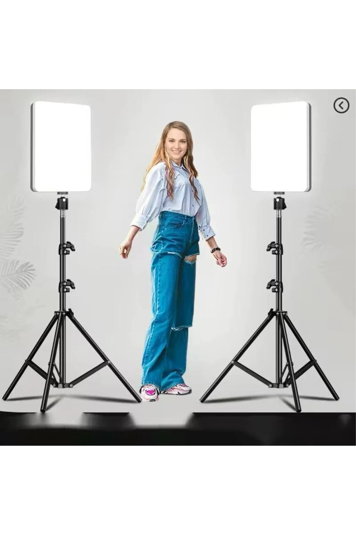 Profesyonel LED Fotoğraf Video Çekim Işığı, 10 inç Ring Light, 2.1 m Ayarlanabilir