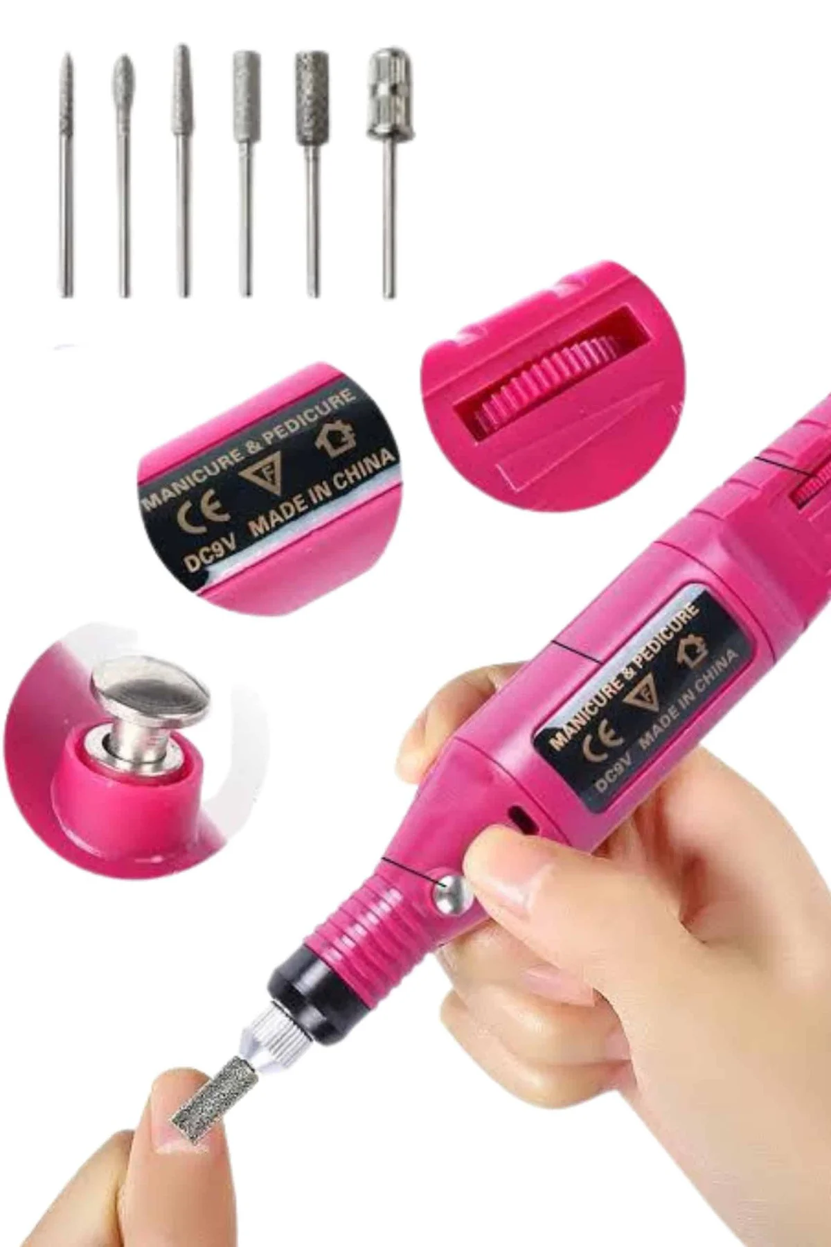 Profesyonel Manikür Pedikür Seti Törpü Makinesi Protez Tırnak Çık