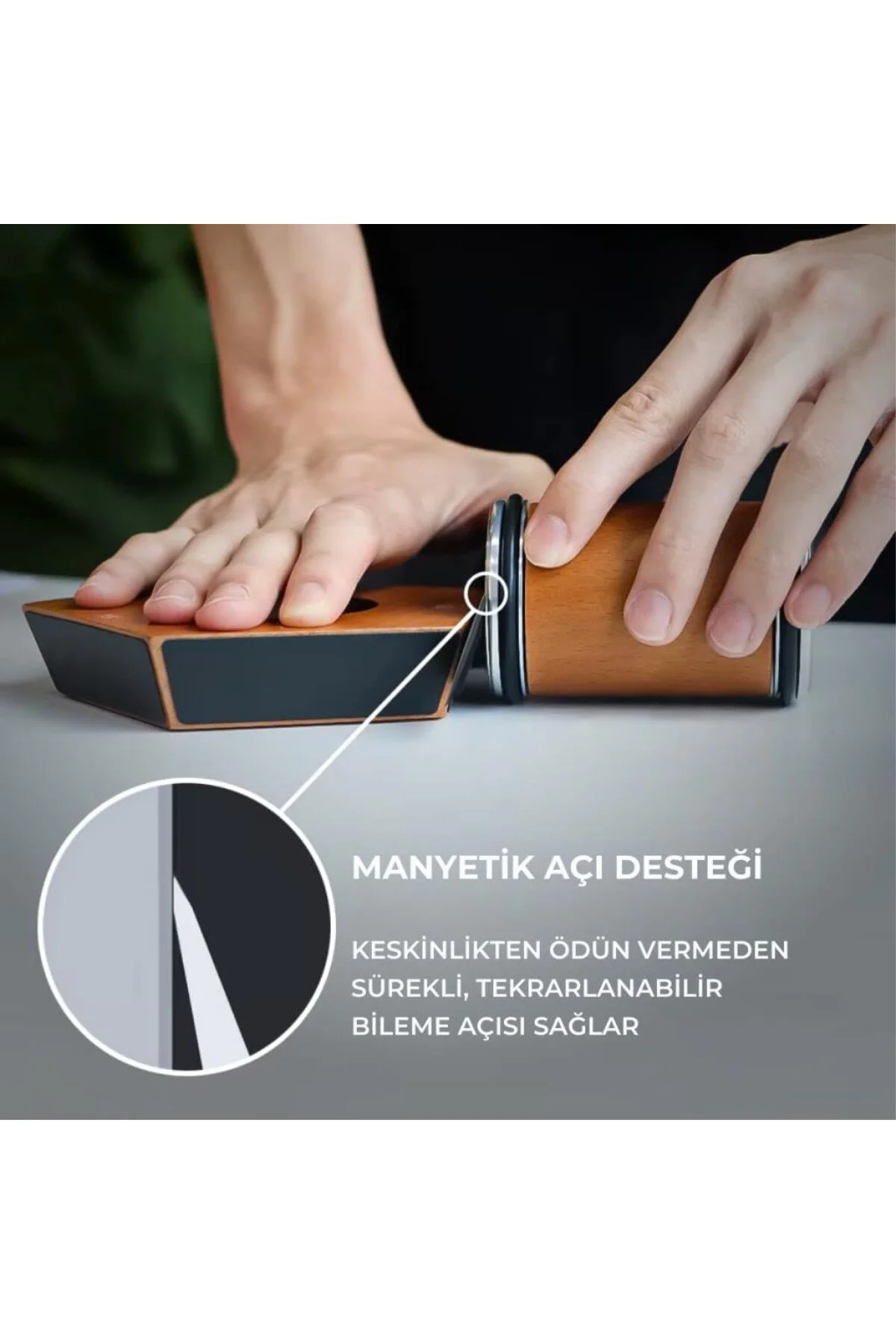 Profesyonel Manyetik 5 Açılı Bıçak Bileme Seti Tüm Bıçaklara Uyum
