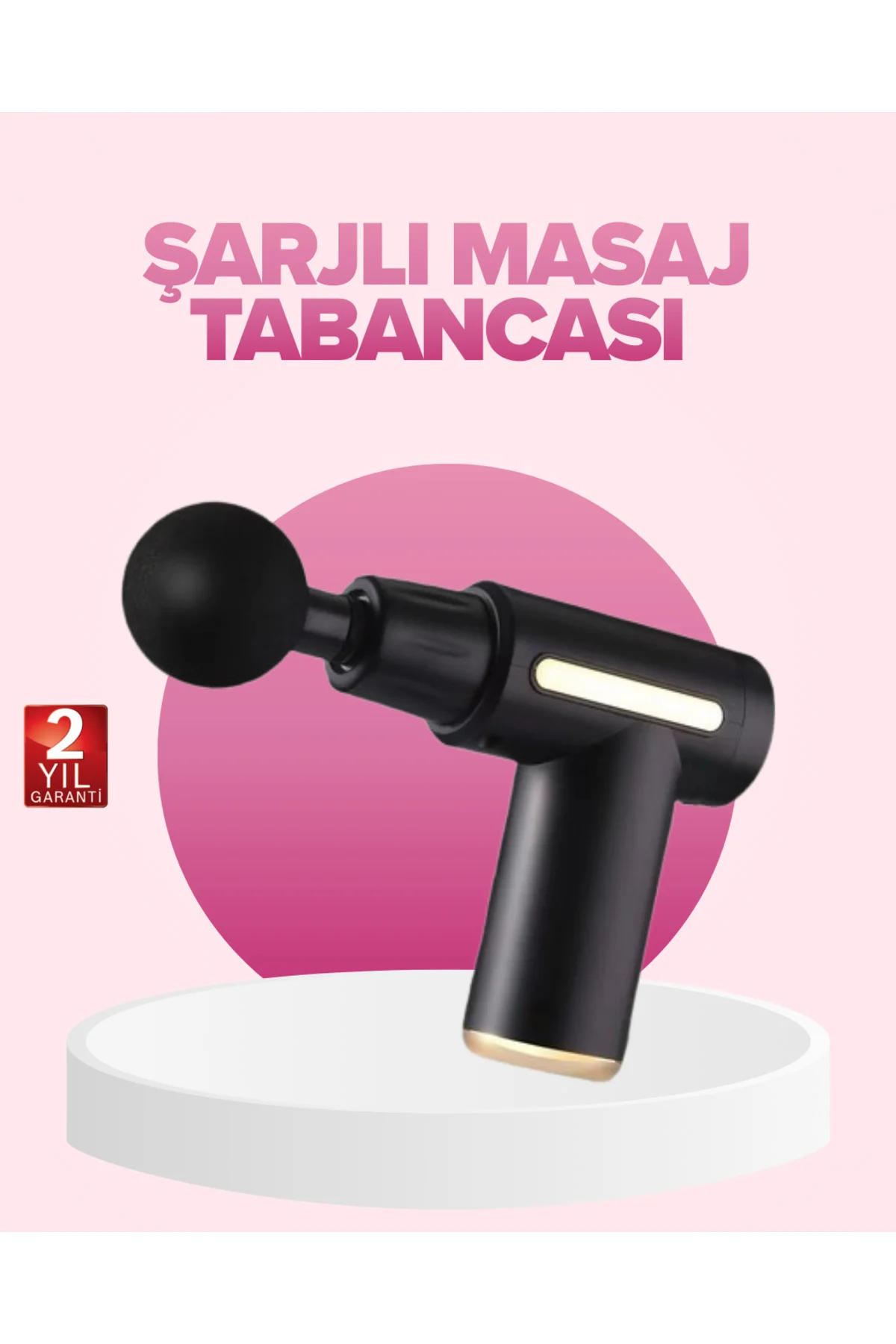 Profesyonel Masaj Tabancası 6 Kademeli Derin Kas Terapisi 4 Başlı