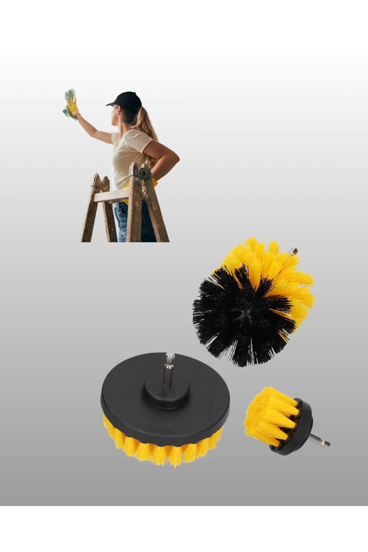 Profesyonel Matkap Ucu Temizlik Fırçası 3’lü Set - Lisinya