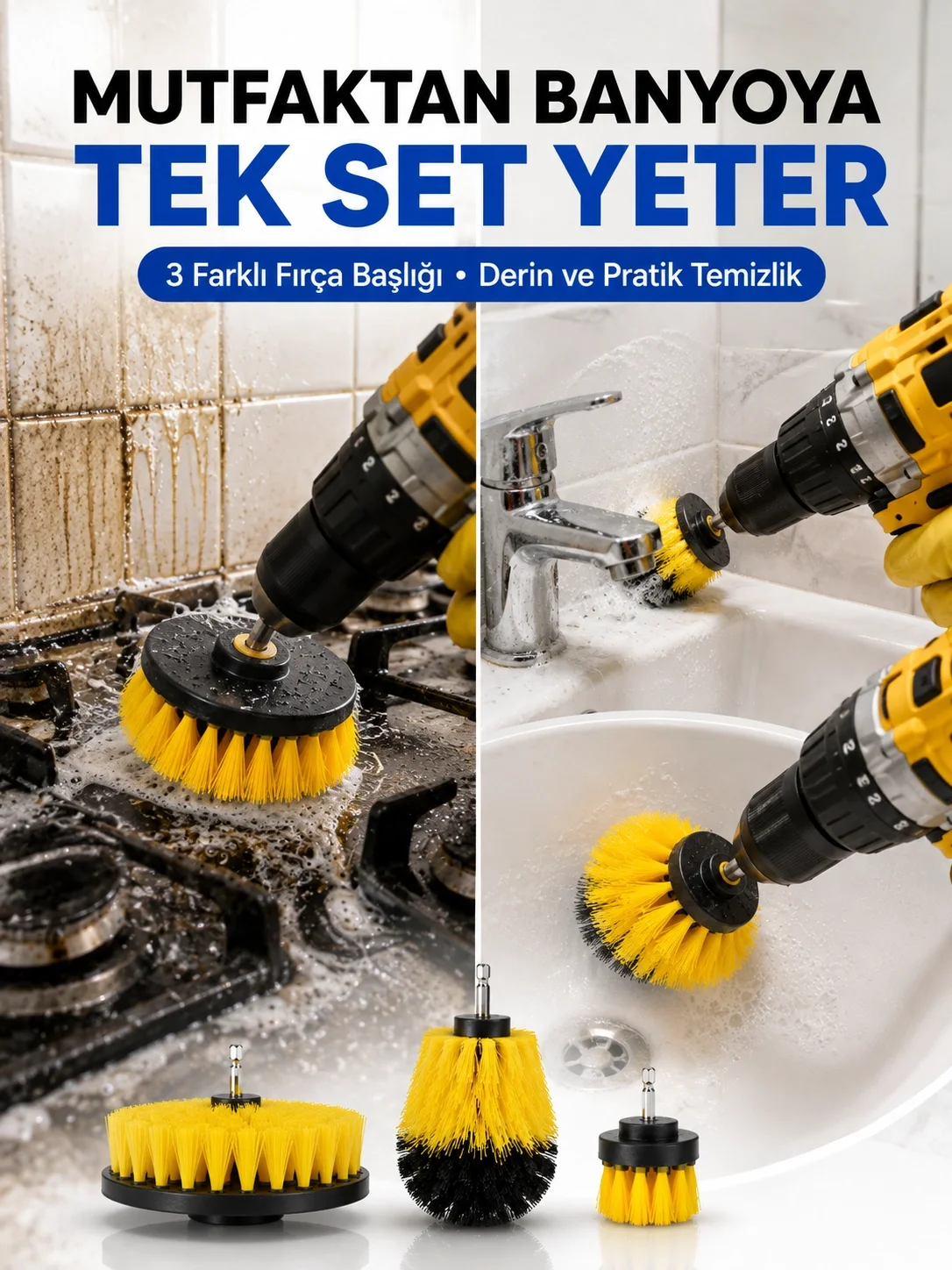 Profesyonel Matkap Ucu Temizlik Fırçası 3’lü Set Fiyatı, Yorumları ve Özellikleri