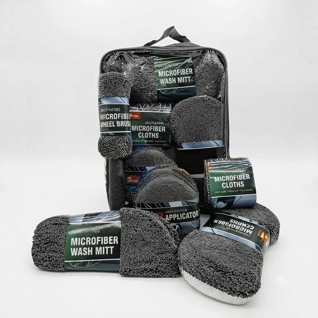 Profesyonel Oto Araç Temizleme Seti Mikrofiber Oto Yıkama Bakım K