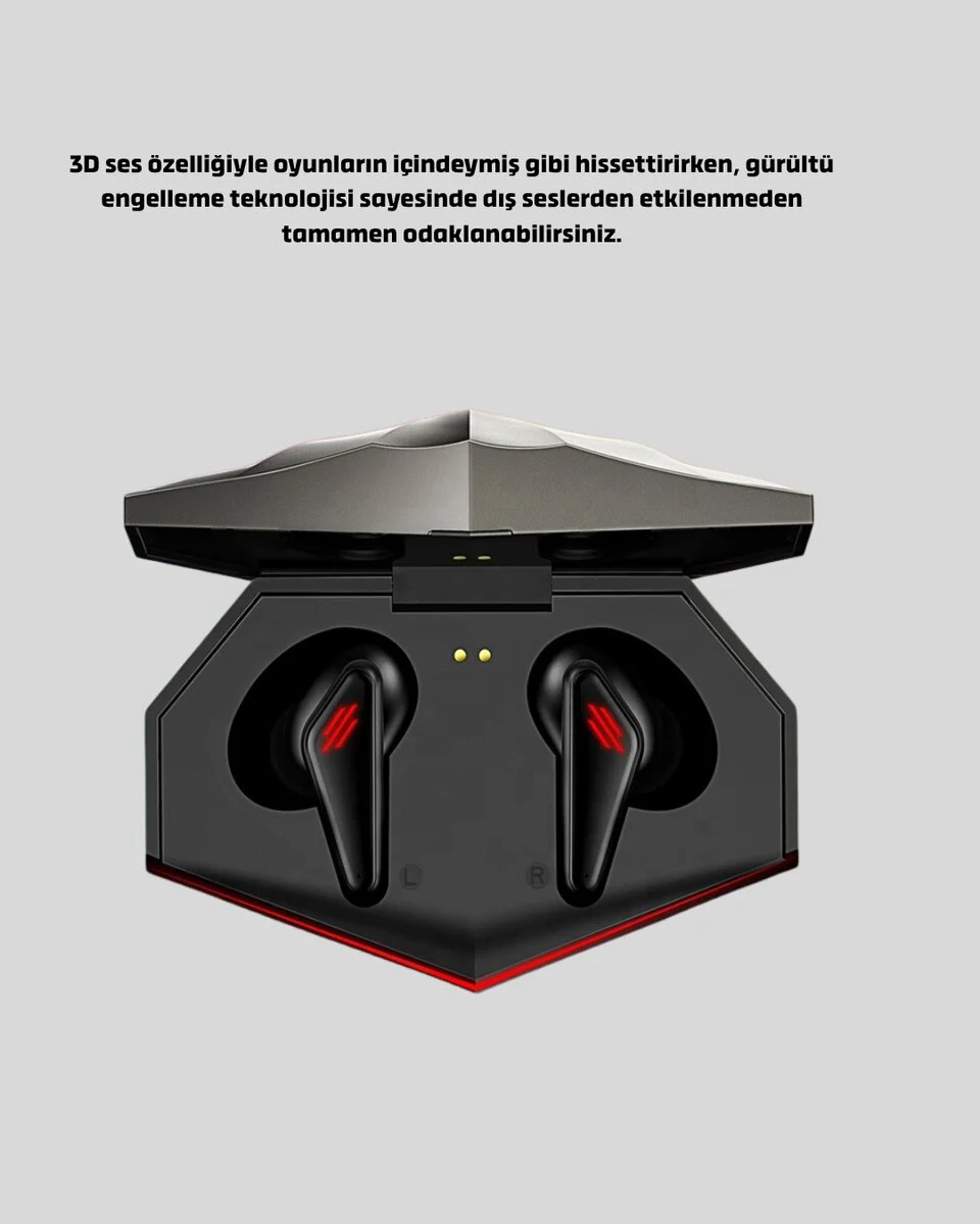Profesyonel Oyuncu Kulaklığı - 45ms Gecikmesiz, 3D Ses ve Bluetooth 5.0