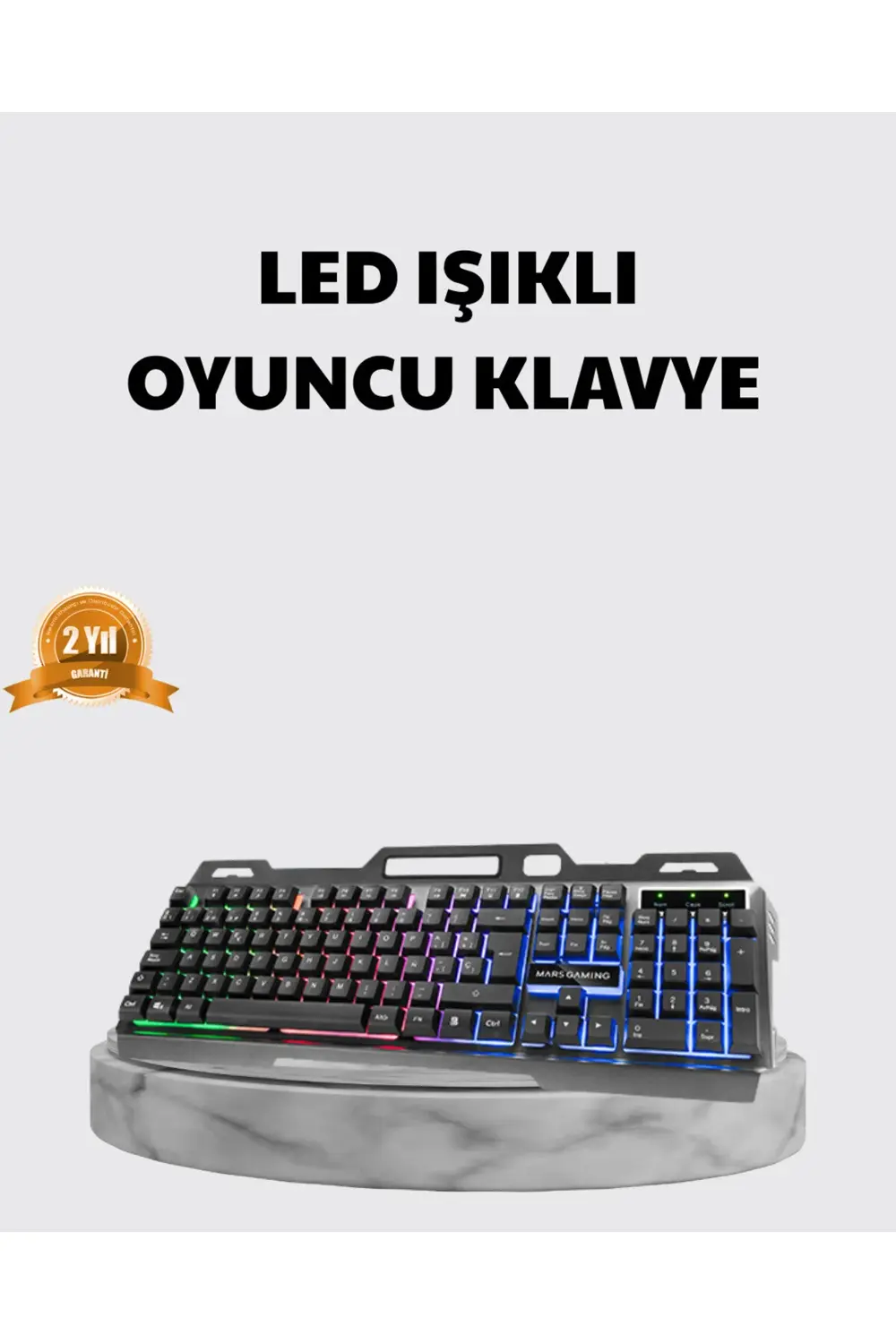 Profesyonel Oyuncu Klavye Mouse Seti – RGB Işıklı, Türkçe Q, DPI