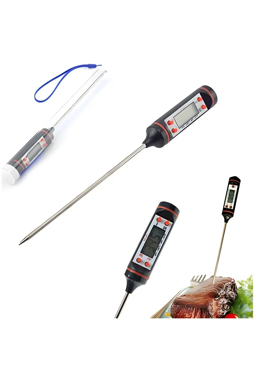 Profesyonel Özel Kutulu Dijital Gıda Et Tavuk Balık Yemek Pişirme