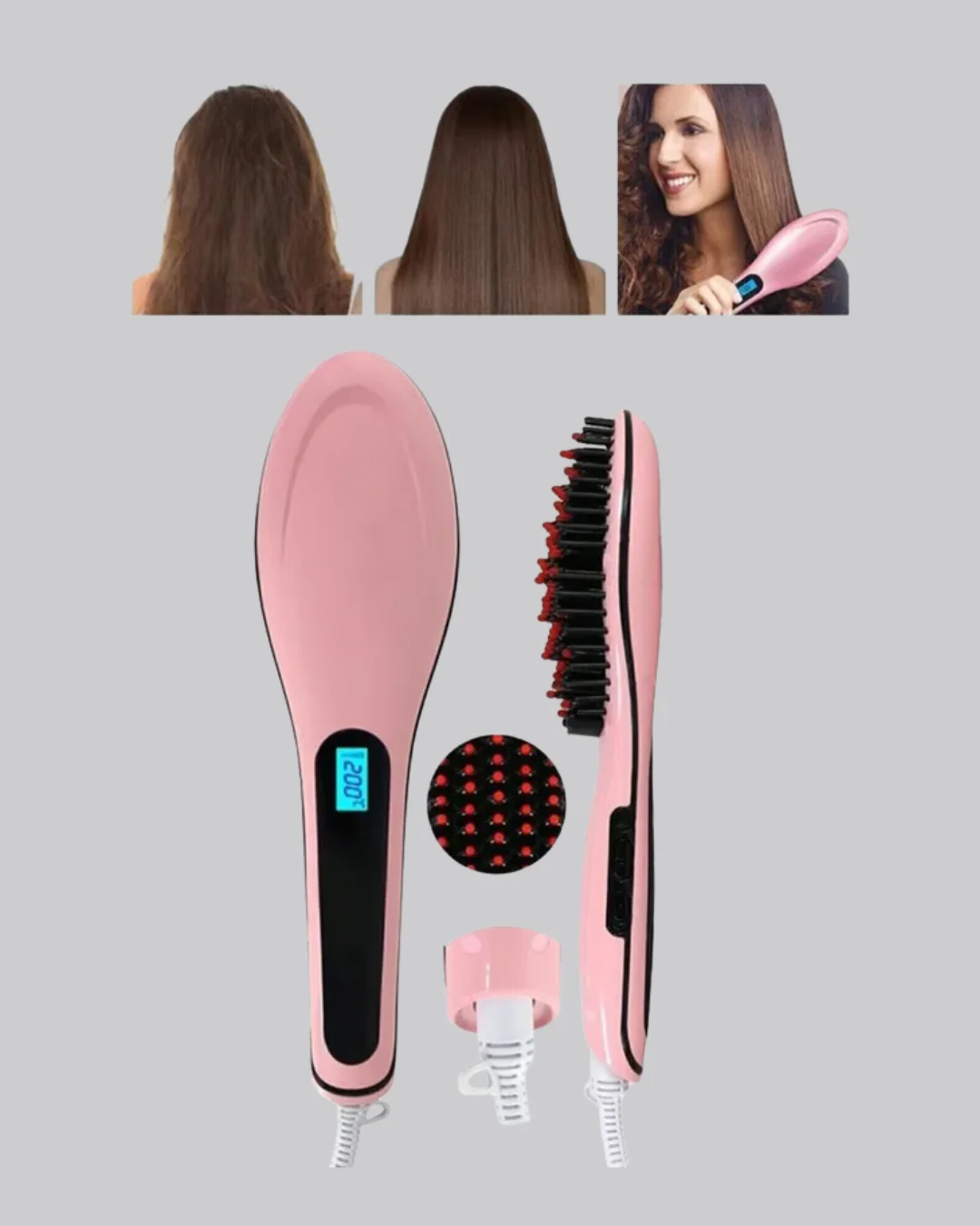 Profesyonel Saç Düzleştirici Tarak – 230°C Maksimum Isı, Hızlı Is