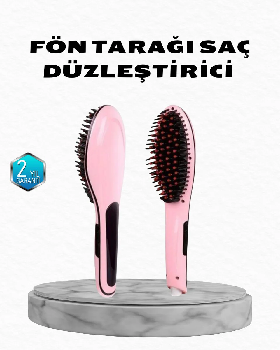 Profesyonel Saç Düzleştirici 5 Kademeli Isı Ayarlı Seramik Plakalı - Salon Kalitesi