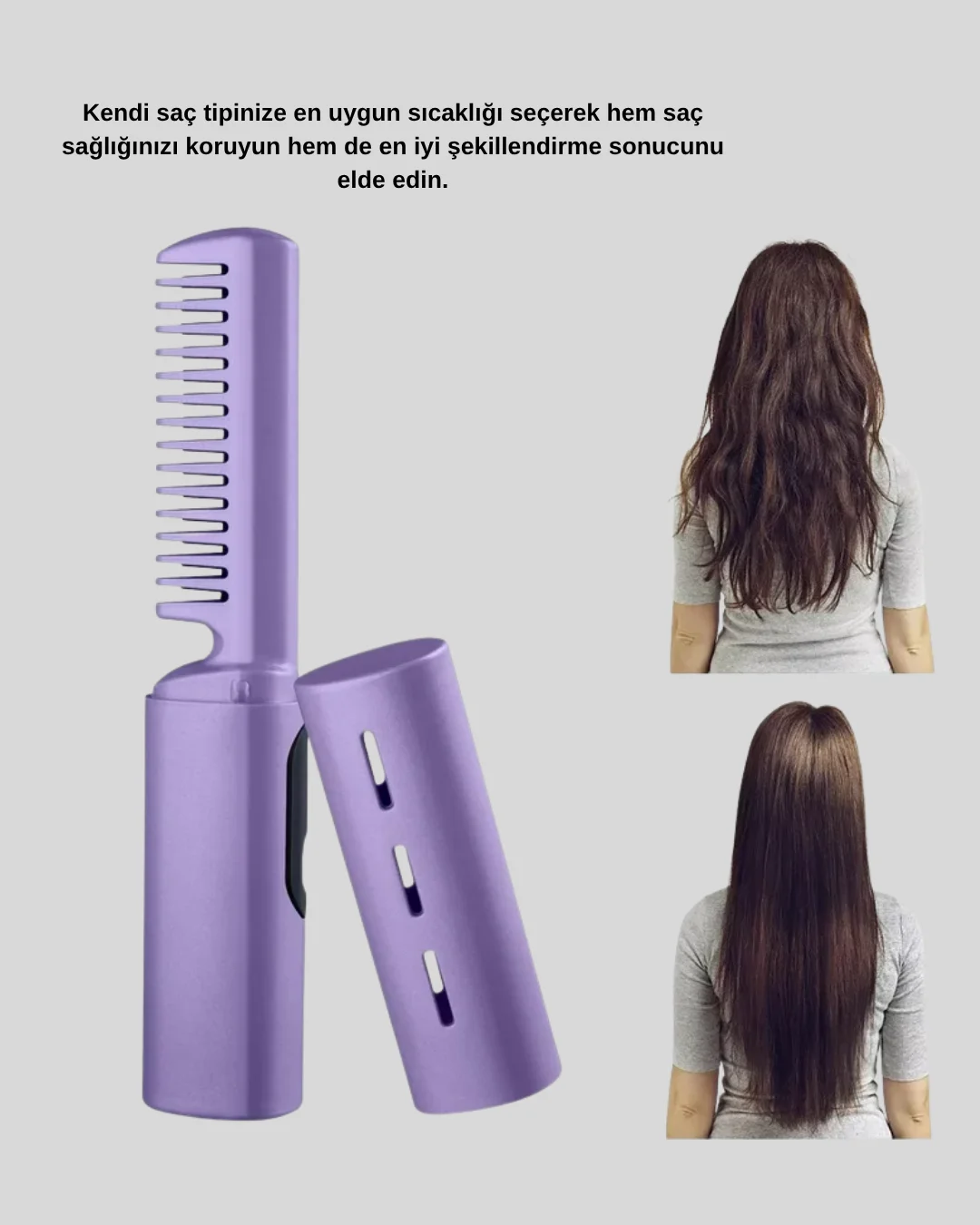 Profesyonel Saç Düzleştirici – Saç Tipine Göre Ayarlanabilir Sıca