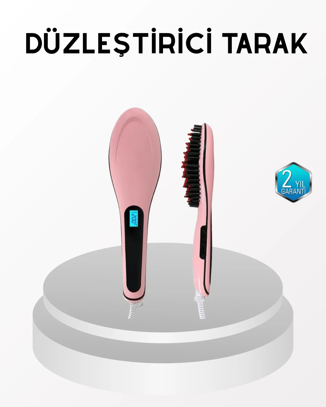 Profesyonel Saç Düzleştirici Tarak – 230°C Maksimum Isı, Hızlı Is