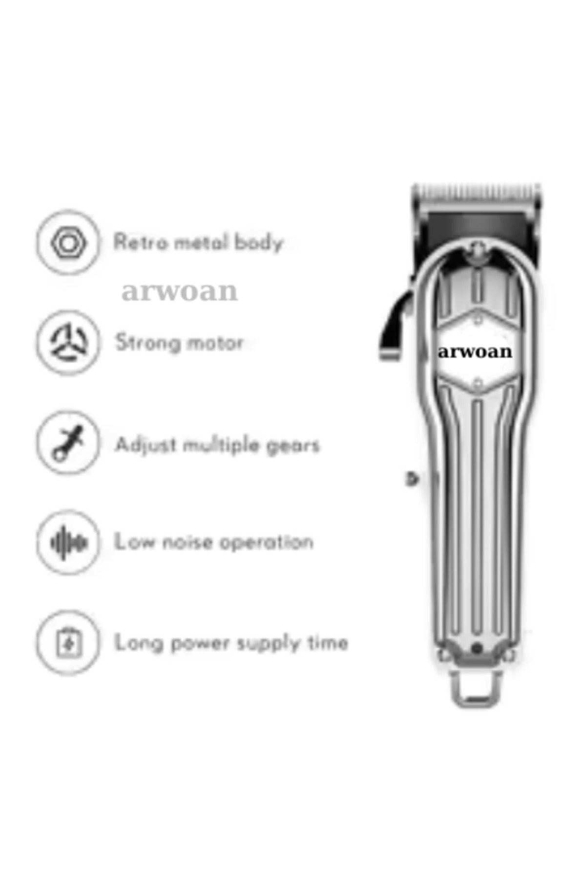 Tekno Faresi Profesyonel Saç Kesme Makinesi – Berber Tıraş Makinesi