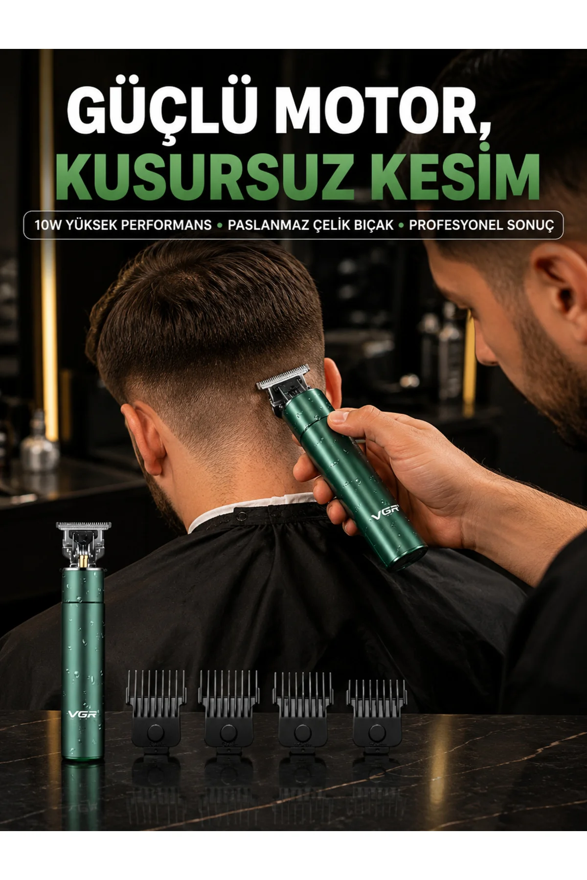 Profesyonel Salon Kalitesinde Saç Ve Sakal Kesme Makinesi Profesyonel Salon Kalitesinde Saç Ve Sakal Kesme Makinesi